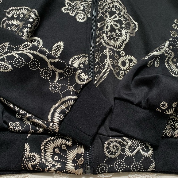 LuLaRoe Elegant Embroidered Bomber Jacket xxs - Picture 9 of 13